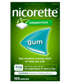 Nicorette Gum Peppermint 2mg