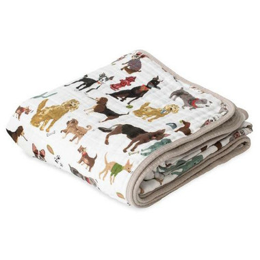 little unicorn woof crib sheet