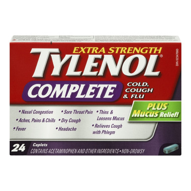 Tylenol Complete Extra Strength Cold, Cough & Flu Caplets Tylenol Complete Extra Strength Cold, Cough & Flu Caplets