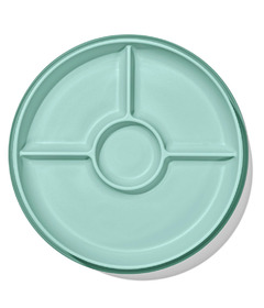 OXO Tot Stick & Stay Suction Divided Plate Opal