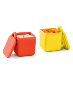 OmieLife OmieDip Containers Yellow & Red