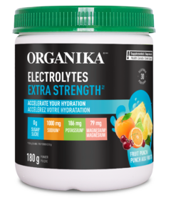 Organika Electrolyte Extra Strength Powder Fruit Punch