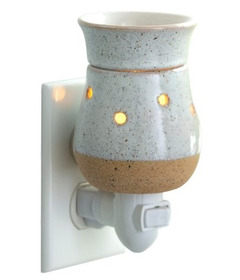 image of Candle Warmers Pluggable Fragrance Warmer Rustic White with sku:337888