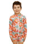 Imagine Perry Rashguard With Front Zipper Bright Floral