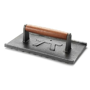 Outset Rosewood Rectangle Cast Iron Grill Press Outset Rosewood Rectangle Cast Iron Grill Press