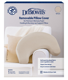 Dr. Brown's Removeable Pillow Cover Light Grey