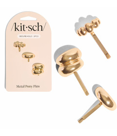 Kitsch Metal Pony Pins Set Gold