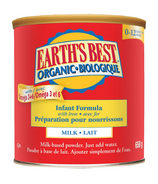 Earth's Best Organic Infant Formula with Iron 0-12 months
