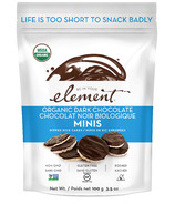Element Snacks - Mini-gâteaux de riz biologiques enrobés de chocolat noir