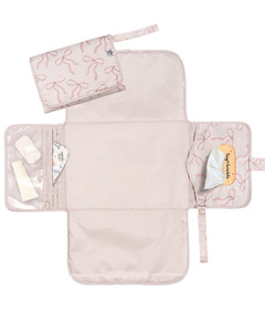 Tiny Twinkle Portable Diaper Changing Pad Bows