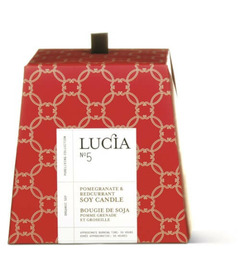 Lucia Pomegranate & Redcurrant Soy Candle