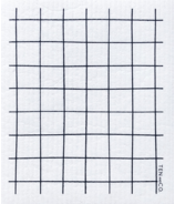 Ten & Co. Swedish Sponge Cloth Grid Black