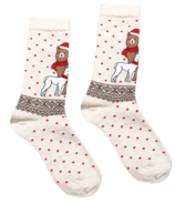 Pokoloko Alpaca Socks Dotted Alpaca Holiday