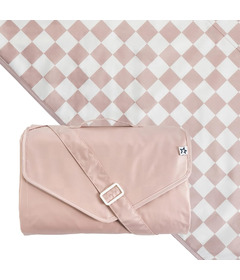Tiny Twinkle Outdoor Blanket Beige Checkers