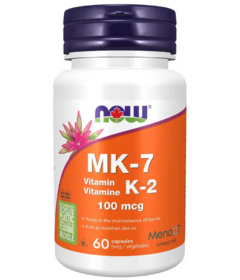 NOW MK-7 Vitamin K-2 Veg Capsules 100mcg