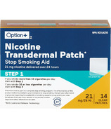 Option+ Patch transdermique de nicotine 21mg Étape 1