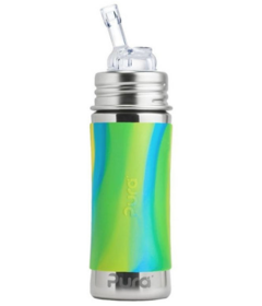 Pura Straw Bottle Aqua Swirl