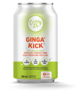 Le soda prébiotique pétillant Ginga' Kick de Crazy D's