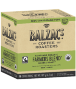 Dosette de café, mélange fermier, 100% compostable de Balzac's Coffee Roasters