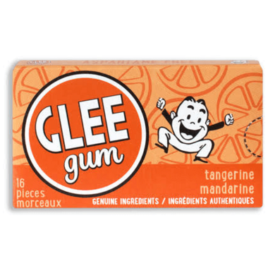 Glee Gum All Natural Tangerine Gum Glee Gum All Natural Tangerine Gum