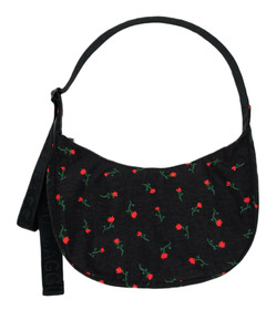 Sac croissant en nylon de taille moyenne BAGGU, motif de fleurs sauvages peintes