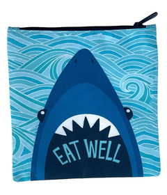 Yumbox Pochette Reusable Snack Bag with Zipper Shark
