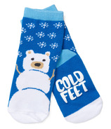 Chaussettes mi-mollet pour enfants Little Blue House by Hatley Snow Bear Blue