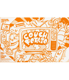Postie Postcard Chocolate Bar Couch Potato Salted Potato Chips 