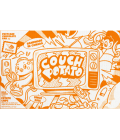 Postie Postcard Chocolate Bar Couch Potato Salted Potato Chips 