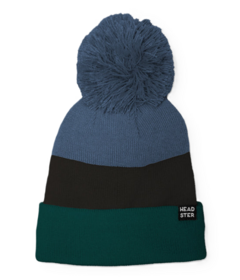Headster Kids Tricolour Fleece Lined Beanie Blue Spruce