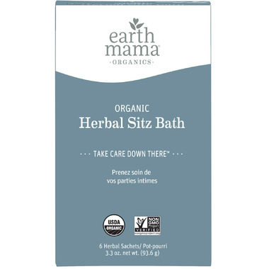 Earth Mama Organic Herbal Sitz Bath | Pregnancy & Postpartum Care, Soothing  Sitz Bath for Hemorrhoids Recovery with Witch Hazel, & Calendula, 6-Count