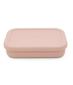 image of Nouka Small Silicone Sealed Snack Box Soft Blush with sku:331692