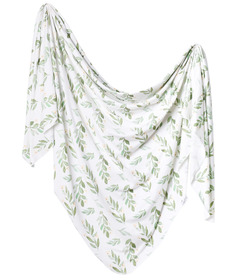 image of Copper Pearl Knit Swaddle Blanket Fern with sku:195980