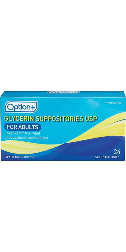 Buy Option+ Glycerin Suppositories USP at Well.ca | Free Shipping $35 ...