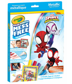 Crayola Spidey & Amazing Friends Colour Wonder Mess Free Metallic Kit