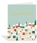 Halfpenny Postage Holiday Greeting Card Holiday Village