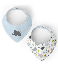 Kushies Dribblebib Bandana Bib Pack Dino