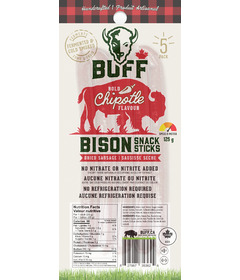Buff Bison Snack Sticks Bold Chipotle