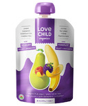 Love Child Organics en sachet poires, bananes, framboises et mûres