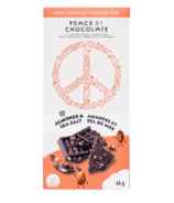 Peace by Chocolate Dark Chocolate with Almonds & Sea Salt Bar