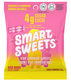 SmartSweets Gummy Candy Pink Lemonade Buddies