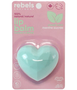 Rebels Refinery Teal Heart Lip Balm Sweet Mint