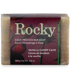 image of Rocky Bar Soap Vanilla Candy Cane with sku:138494