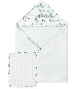 Nest Designs 9-Layer Hooded Baby Bath Towel Happy Trails