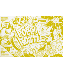 Postie Postcard Chocolate Bar Poppin' Bottles Champagne
