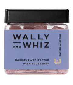 Whally and Whiz Elderflower Wine Gum with Blueberry Dust