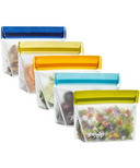 (re)zip Stand-Up 8oz Reusable Snack Bags Set