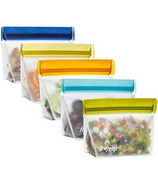 (re)zip Stand-Up 8oz Reusable Snack Bags Set
