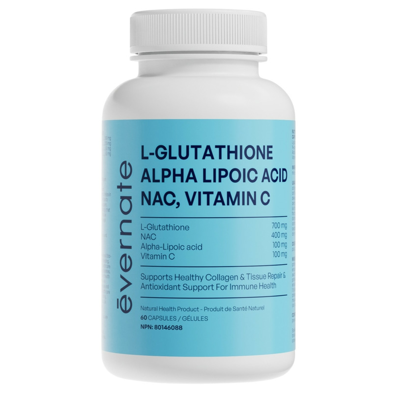 Buy Evernate Skin Brightening L-Glutathione, NAC & ALA at Free Shipping $35+ in Canada