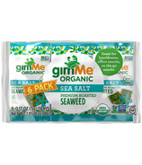gimMe Organic Roasted Seaweed Snack Pack Sea Salt